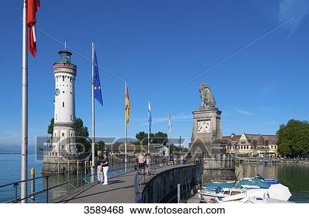 Harbour, Lake Constance, Lindau, Bavaria, Germany, Europe View Large Photo Image Stock Photo - Harbour, Lake Constance, Lindau, Bavaria, Germany, Europe . Fotosearch