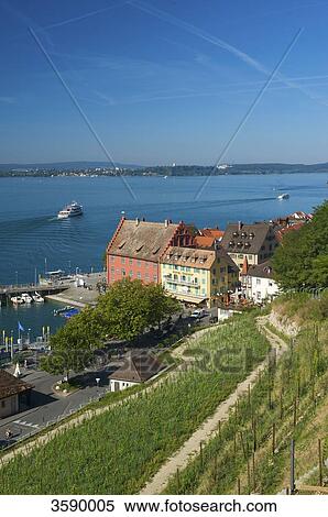 Harbour, Meersburg, Baden-Württemberg, Germany, Europe View Large Photo Image Stock Photography - Harbour, Meersburg, Baden-Württemberg, Germany, Europe . Fotosearch