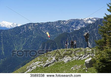 Stock Photo - Hiking trail at Achensee, Tyrol, Austria, Europe . Fotosearch