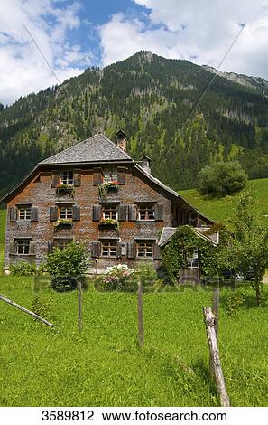 Stock Image - Hinterstein, Bad Hindelang, Allgaeu, Bavaria, Germany, Europe . Fotosearch