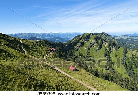 Stock Photography - Hochgrat near Oberstaufen, Allgaeu Alps, Bavaria, Germany, Europe . Fotosearch