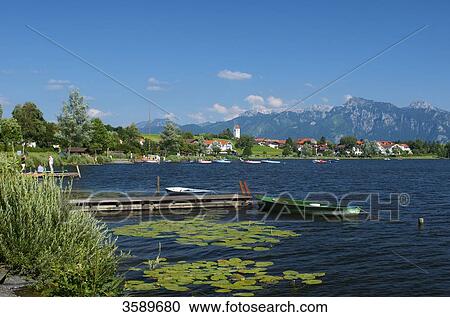 Hopfensee and Hopfen am See, Bavaria, Germany, Europe View Large Photo Image Stock Image - Hopfensee and Hopfen am See, Bavaria, Germany, Europe . Fotosearch