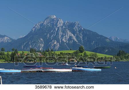 Stock Photo - Hopfensee, Bavaria, Germany, Europe . Fotosearch