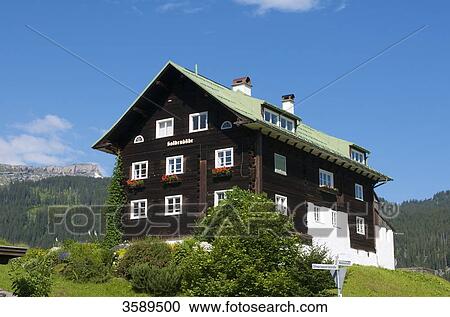 House in Kleinwalsertal, Hohr Ifen, Vorarlberg, Austria, Europe View Large Photo Image Stock Image - House in Kleinwalsertal, Hohr Ifen, Vorarlberg, Austria, Europe . Fotosearch