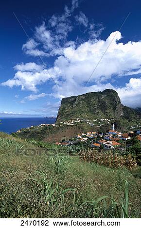 Houses in village, Penha De Aguia, Faial, Madeira, Portugal View Large Photo Image Stock Image - Houses in village, Penha De Aguia, Faial, Madeira, Portugal . Fotosearch