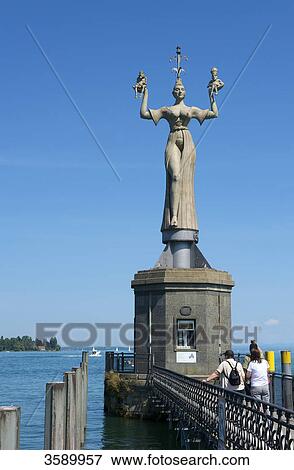 Imperia statue, Baden-Wuerttemberg, Germany, Europe View Large Photo Image Stock Photo - Imperia statue, Baden-Wuerttemberg, Germany, Europe . Fotosearch