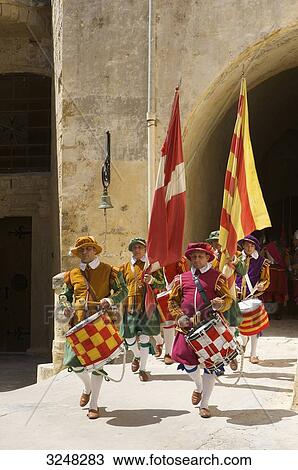 Stock Image - In Guardia Parade, Fort St. Elmo, Valletta, Malta . Fotosearch