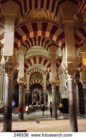 Interiors of mosque, Mezquita Catedral de Cordoba, Cordoba, Andalusia, Spain View Large Photo Image Stock Photo - Interiors of mosque, Mezquita Catedral de Cordoba, Cordoba, Andalusia, Spain . Fotosearch