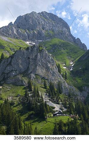 Koellenspitze and Tannheim hut, Tannheim Mountains, Tyrol, Austria, Europe View Large Photo Image Stock Image - Koellenspitze and Tannheim hut, Tannheim Mountains, Tyrol, Austria, Europe . Fotosearch