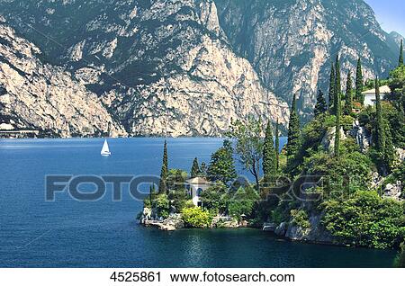 Lake Garda, Italy, Europe View Large Photo Image Stock Image - Lake Garda, Italy, Europe . Fotosearch