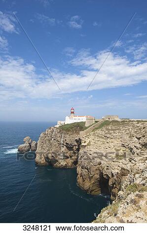 Leuchtturm, Cabo de Sao Vicente, Algarve, Portugal View Large Photo Image Stock Image - Leuchtturm, Cabo de Sao Vicente, Algarve, Portugal . Fotosearch