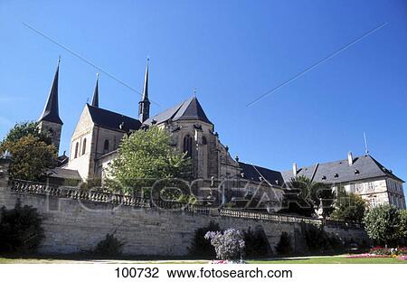 Low angle view of church, St Michael Church, Michaelsberg, Bamberg, Franconia, Bavaria, Germany View Large Photo Image Stock Image - Low angle view of church, St Michael Church, Michaelsberg, Bamberg, Franconia, Bavaria, Germany . Fotosearch