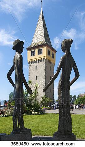 Mangenturm, Lake Constance, Lindau, Bavaria, Germany, Europe View Large Photo Image Stock Image - Mangenturm, Lake Constance, Lindau, Bavaria, Germany, Europe . Fotosearch