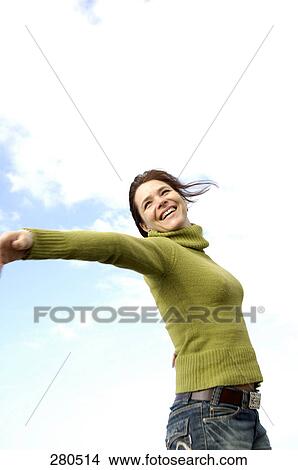 Picture - Mature woman smiling . Fotosearch