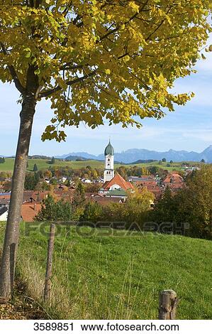 Stock Image - Nesselwang, Allgaeu, Bavaria, Germany, Europe . Fotosearch