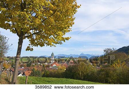 Stock Image - Nesselwang, Allgaeu, Bavaria, Germany, Europe . Fotosearch