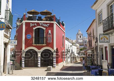 Old town, Lagos, Algarve, Portugal View Large Photo Image Stock Photo - Old town, Lagos, Algarve, Portugal . Fotosearch