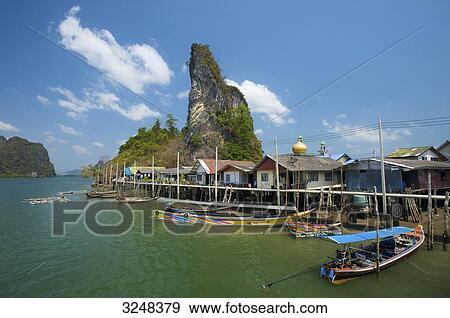 Stock Photo - Pannyi, Phang-Nga, Thailand . Fotosearch