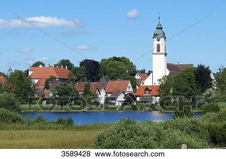Parish church St. Gallus and Ulrich, Kisslegg, Baden-Wuerttemberg, Germany, Europe View Large Photo Image Stock Photo - Parish church St. Gallus and Ulrich, Kisslegg, Baden-Wuerttemberg, Germany, Europe . Fotosearch