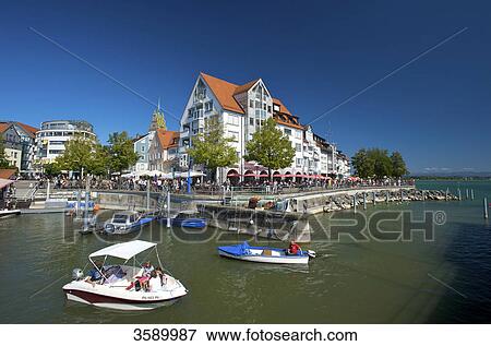 Pedal boats in harbour, Friedrichshafen, Baden-Wuerttemberg, Germany, Europe View Large Photo Image Stock Photo - Pedal boats in harbour, Friedrichshafen, Baden-Wuerttemberg, Germany, Europe . Fotosearch