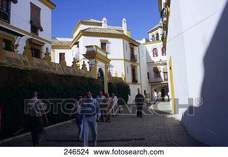 People coming out from bullring, Real Maestranza de Caballeria de Sevilla, Seville, Andalusia, Spain View Large Photo Image Picture - People coming out from bullring, Real Maestranza de Caballeria de Sevilla, Seville, Andalusia, Spain . Fotosearch