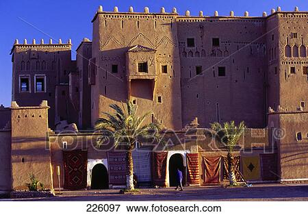 Person walking in front of fort, Fort Ouarzazate, Dades Valley, Morocco View Large Photo Image Stock Photo - Person walking in front of fort, Fort Ouarzazate, Dades Valley, Morocco . Fotosearch