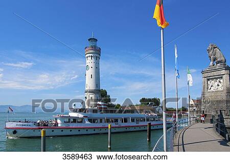 Pleasure boat, Lake Constance, Lindau, Bavaria, Germany, Europe View Large Photo Image Stock Image - Pleasure boat, Lake Constance, Lindau, Bavaria, Germany, Europe . Fotosearch