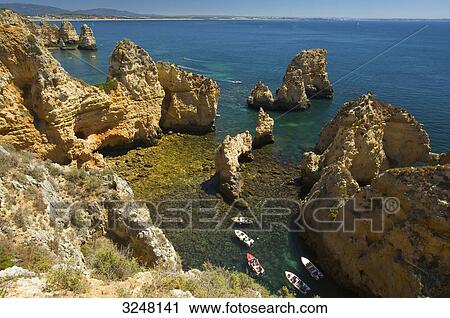 Stock Image - Ponta da Piedade, Algarve, Portugal . Fotosearch