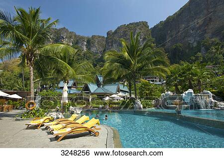Pool, Centara Resort, Krabi, Thailand View Large Photo Image Stock Photograph - Pool, Centara Resort, Krabi, Thailand . Fotosearch