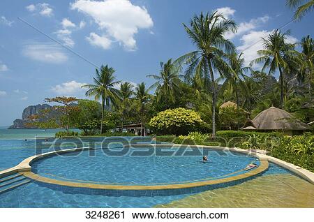 Pool, Rayavadee Resort, Krabi, Thailand View Large Photo Image Stock Image - Pool, Rayavadee Resort, Krabi, Thailand . Fotosearch