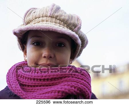 Portrait of teenage girl smiling View Large Photo Image Stock Photograph - Portrait of teenage girl smiling . Fotosearch