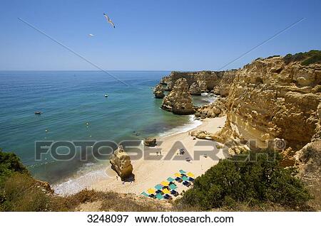 Praia da Marinha, Lagos, Algarve, Portugal View Large Photo Image Stock Photo - Praia da Marinha, Lagos, Algarve, Portugal . Fotosearch