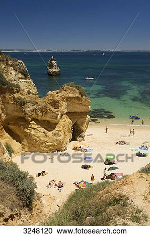 Praia do Camilo, Lagos, Algarve, Portugal View Large Photo Image Stock Image - Praia do Camilo, Lagos, Algarve, Portugal . Fotosearch
