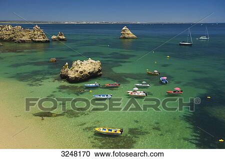 Stock Image - Praia Dona Ana, Algarve, Portugal . Fotosearch