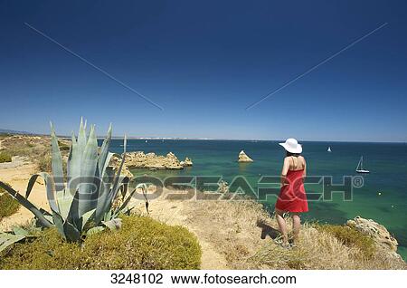 Stock Image - Praia Dona Ana, Lagos, Algarve, Portugal . Fotosearch