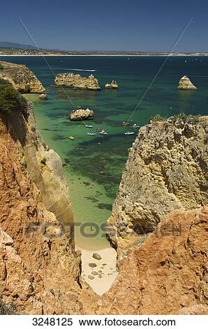 Praia Dona Ana, Lagos, Algarve, Portugal View Large Photo Image Stock Photography - Praia Dona Ana, Lagos, Algarve, Portugal . Fotosearch