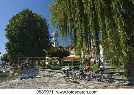 Promenade, Wasserburg am Bodensee, Schwaben, Germany, Europe View Large Photo Image Stock Image - Promenade, Wasserburg am Bodensee, Schwaben, Germany, Europe . Fotosearch