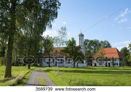 Stock Photo - Riedkapelle, Benningen, Schwaben, Bavaria, Germany, Europe . Fotosearch