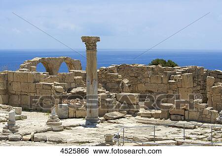 Ruin of a basilica, Kourion, Cyprus, Europe View Large Photo Image Stock Photograph - Ruin of a basilica, Kourion, Cyprus, Europe . Fotosearch