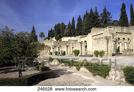 Stock Photo - Ruins of mosque, Madinat al-Zahra, Cordoba, Andalusia, Spain . Fotosearch