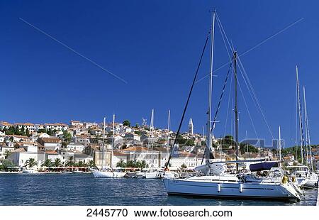 Sailboats in sea, Mali Losinj, Losinj, Croatia View Large Photo Image Stock Image - Sailboats in sea, Mali Losinj, Losinj, Croatia . Fotosearch