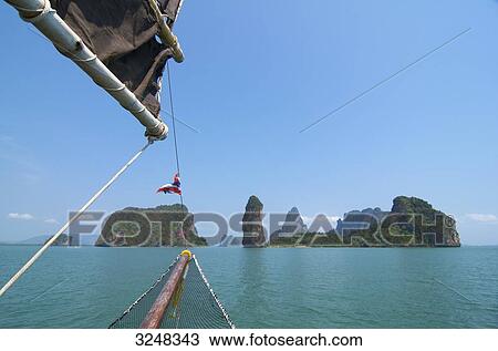 Sailing boat, Phang-Nga, Thailand View Large Photo Image Stock Image - Sailing boat, Phang-Nga, Thailand . Fotosearch