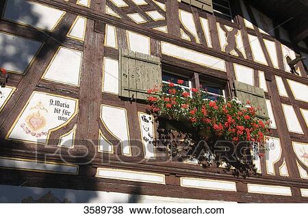 Stock Photo - Schwaebisches Bauernhofmuseum, Illerbeuren, Schwaben, Bavaria, Germany, Europe . Fotosearch