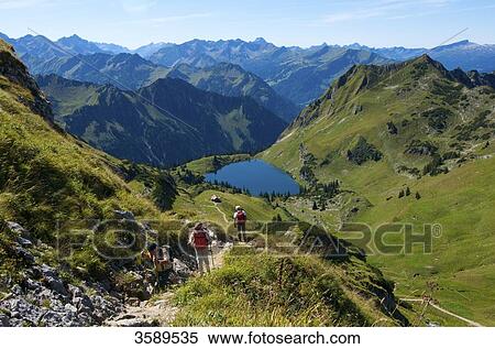 Seealpsee, Nebelhorn, Allgaeu Alps, Bavaria, Germany, Europe View Large Photo Image Stock Photography - Seealpsee, Nebelhorn, Allgaeu Alps, Bavaria, Germany, Europe . Fotosearch