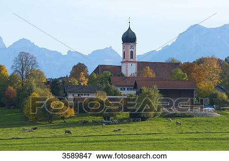 Stock Photo - Seeg, Allgaeu, Bavaria, Germany, Europe . Fotosearch