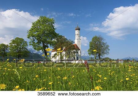 St. Coloman, Schwangau, Bavaria, Germany, Europe View Large Photo Image Stock Image - St. Coloman, Schwangau, Bavaria, Germany, Europe . Fotosearch