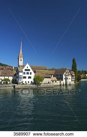 Stein am Rhein, Kanton Schaffhausen, Switzerland, Europe View Large Photo Image Stock Photo - Stein am Rhein, Kanton Schaffhausen, Switzerland, Europe . Fotosearch