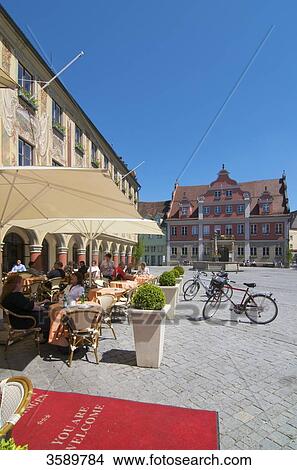 Picture - Steuerhaus und Grosszunft, Memmingen, Bavaria, Germany, Europe . Fotosearch