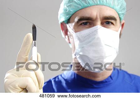 Stock Photo - Surgeon, portrait . Fotosearch