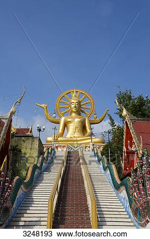 Stock Image - Tempel, Bo Phut, Ko Samui, Thailand . Fotosearch